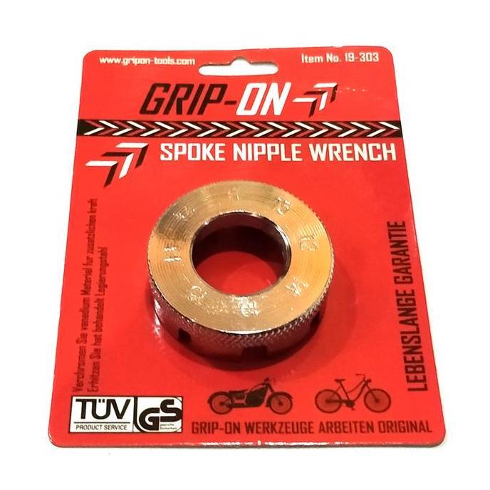 GRIP-ON Kunci Stelan Ruji Jari Jari Roda Sepeda & Motor Nipple Spoke GripOn 19-303 Ukuran 10-15 Alat