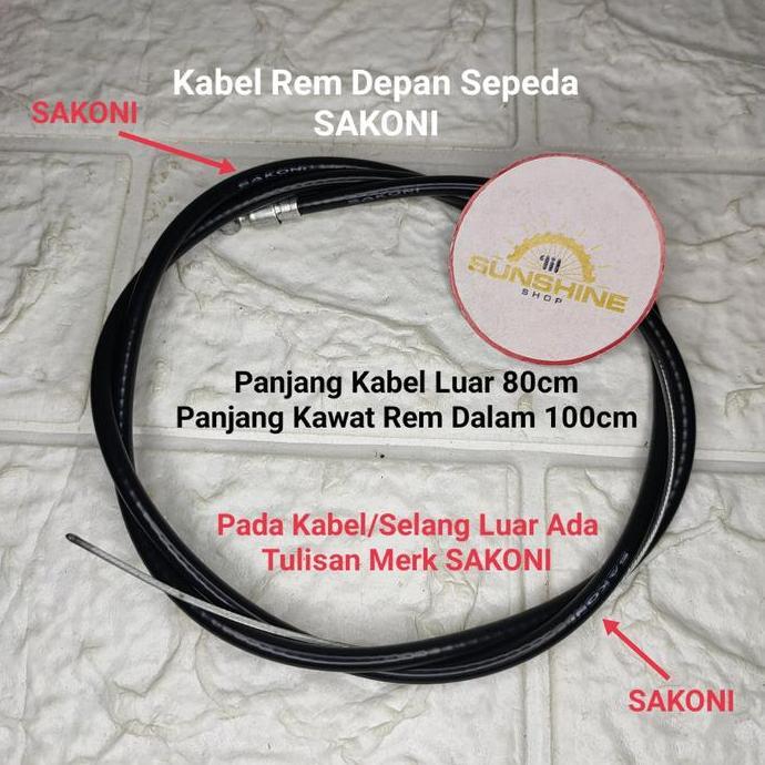 Kabel Kawat Rem Depan Sepeda SAKONI U-Brake Dan V-Brake Sepeda MTB Federal BMX MINI CityBike