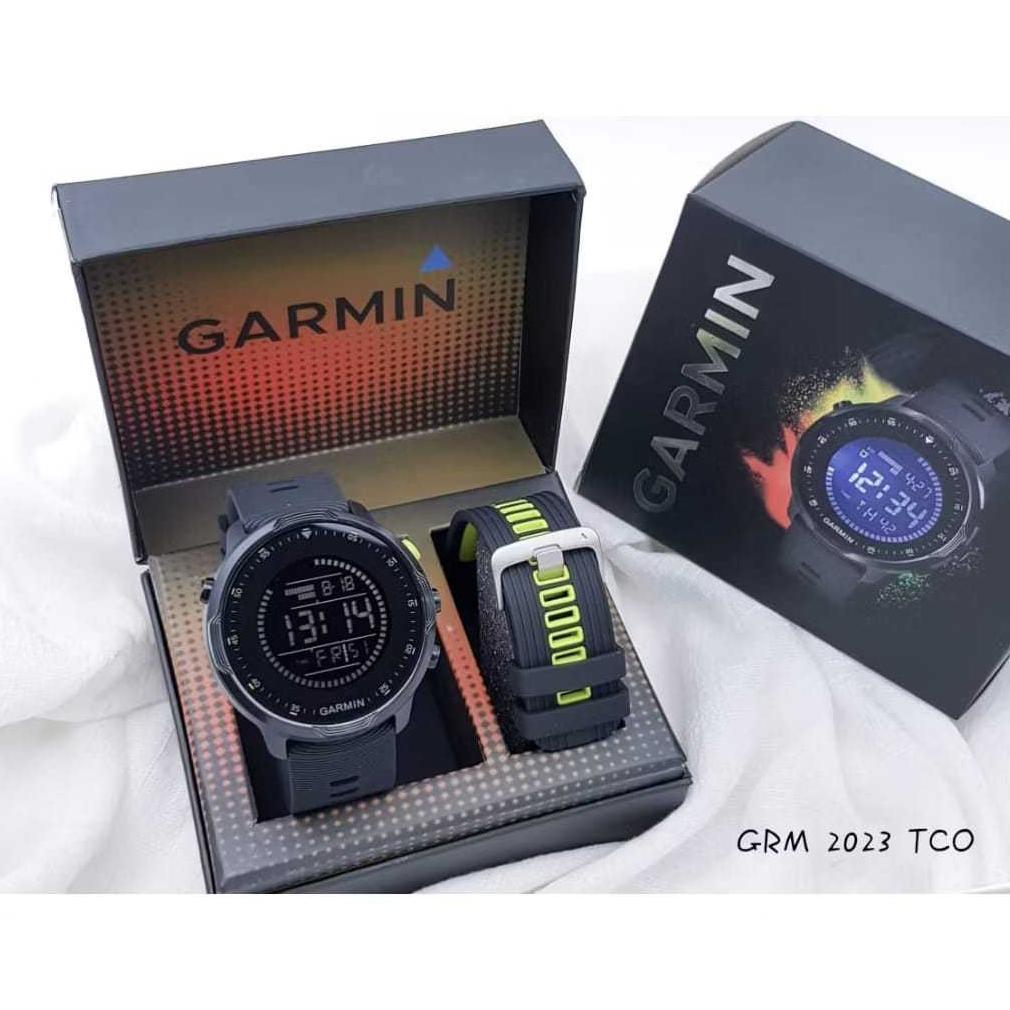 ORIGINAL JAM TANGAN PRIA GARMIN FENIX 5X PAKET DIGITAL FORERUNNER RUBBER