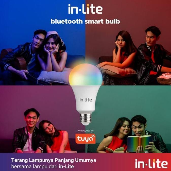Ready LAMPU LED INLITE Bohlam LED IN LITE LED Bulb BLUETOOTH 9W INSM044 9 W