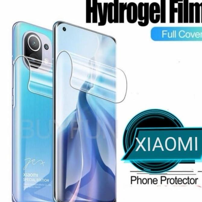 XIAOMI MI 11 MI11 ULTRA ANTI GORES JELLY HYDROGEL DEPAN BELAKANG CLEAR