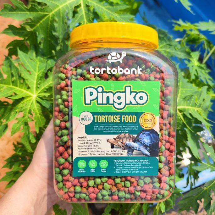 1 KG PINGKO TORTOISE FOOD - PELET KURA DARAT - MAKANAN TORTOISE - PELET TORTO SULCATA PARDALIS ALDAB