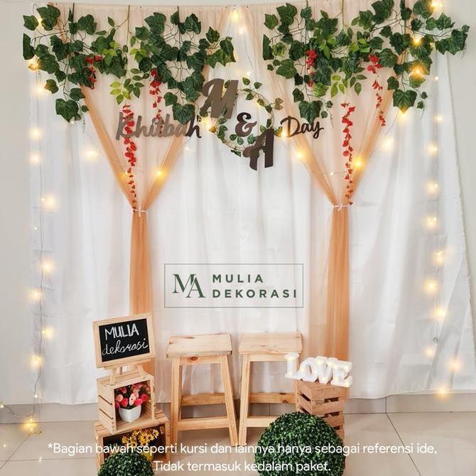 Dekorasi Backdrop Lamaran Nikahan Syukuran Aqiqah Khitan Background Backdrop Paket S