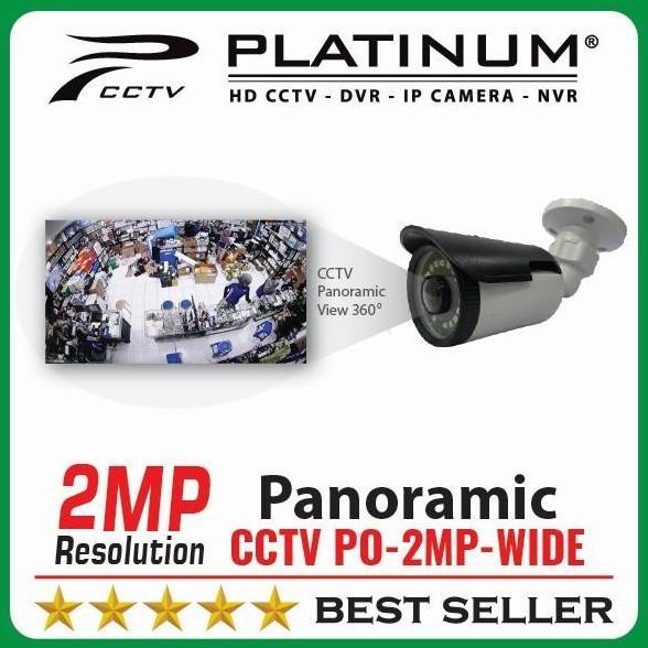 Pelopor CCTV Camera PLATINUM Outdoor 2MP WIDE 180 Lebar Bisa 25Meter