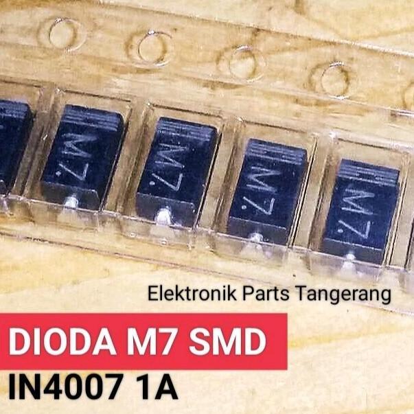 (10 Buah) Dioda M7 Smd 1A 1N4007 Dioda In4007 Smd Rectifier 700V Dioda M7 1A Diode M7 Smd Termurah