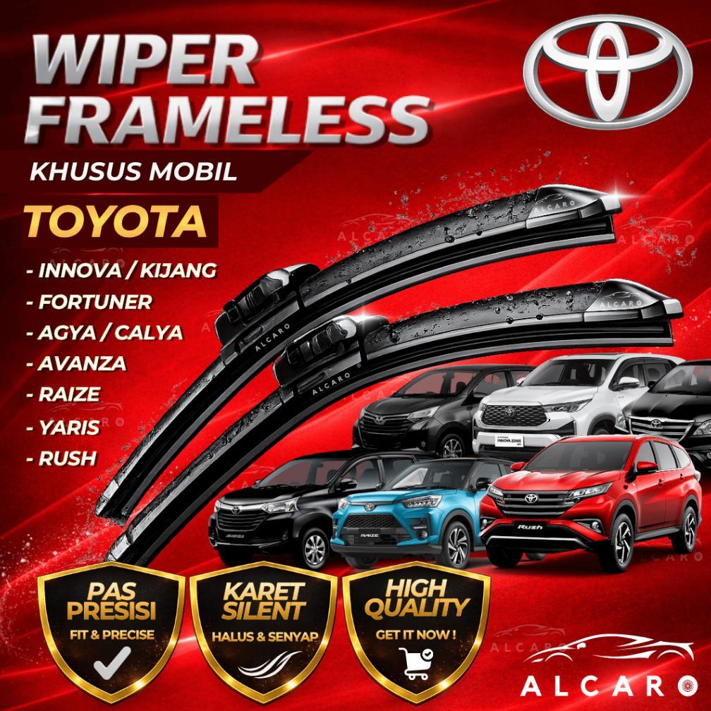Alcaro Wiper Frameless Premium Toyota Kijang Innova / Innova Reborn / Avanza / Rush / Fortuner / Agy