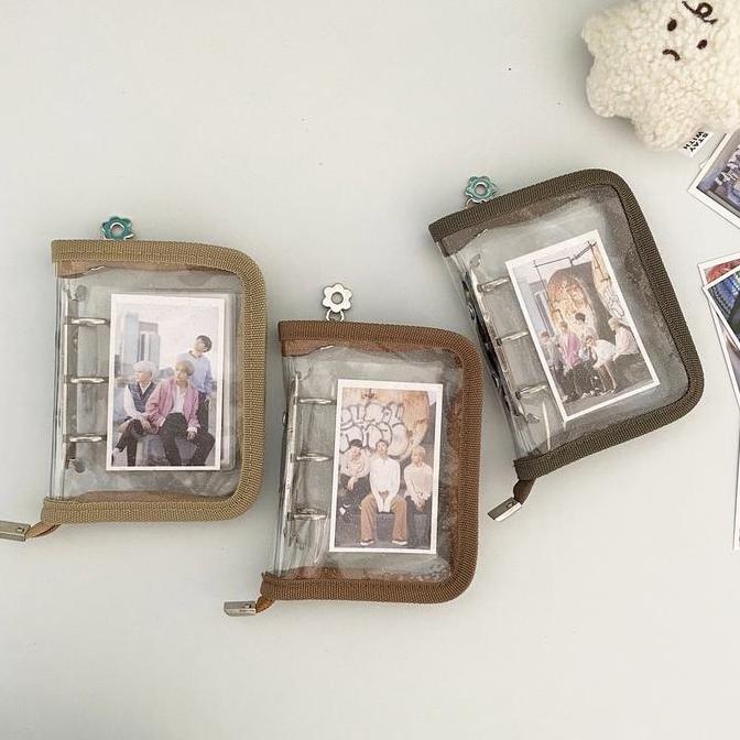 Presa- [Miloli] Free Photocard Bts Mini Binder Aesthetic For Photocard Binder Lomo Card Holder - F01