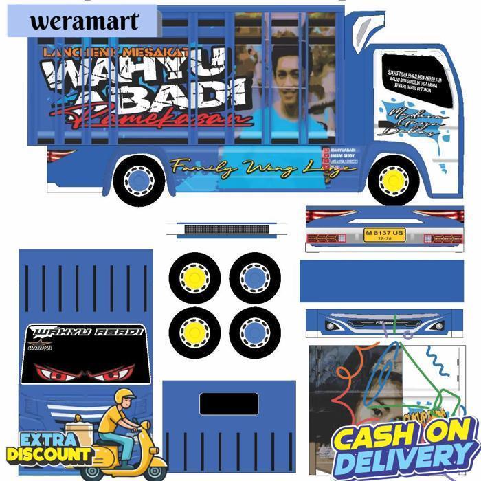 Pola Stiker Miniatur Truk Wahyu Abadi 02
