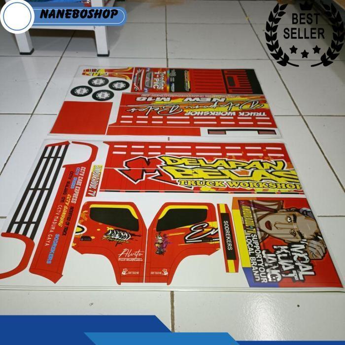 Stiker Miniatur Truk Oleng Panjang 48Cm