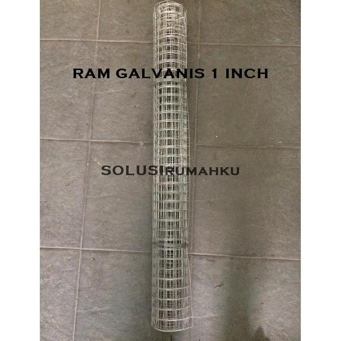 5 Meter Ram Kawat Loket Galvanis 1" Silver Kotak 1 Inch 2.5 Cm