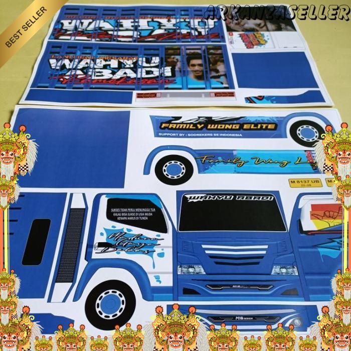 Pola Stiker Miniatur Truk Oleng Ukuran Besar