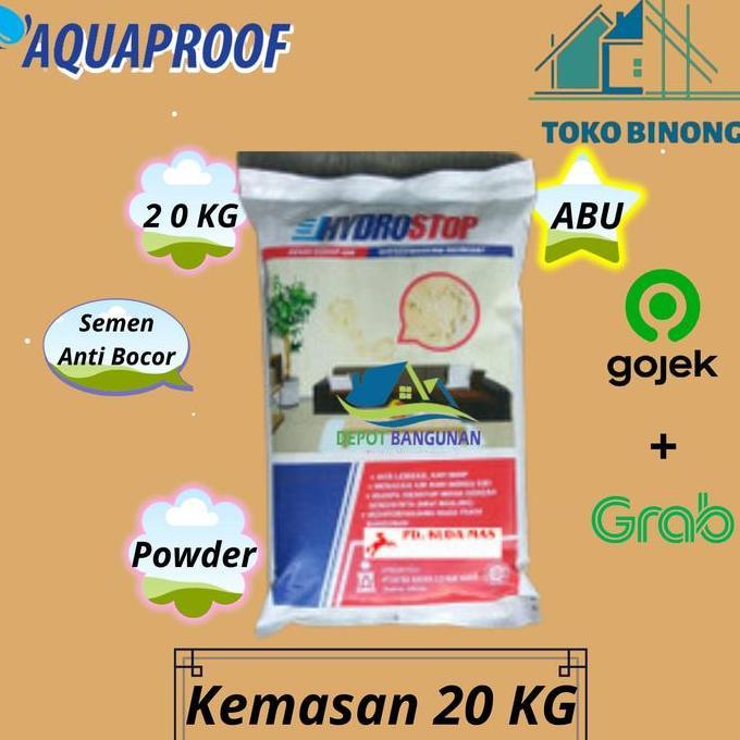 Semen Waterproof Hydrostop Acian Kedap Air Semen Hydrostop Abu 20 Kg