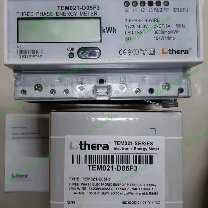 NEW Thera TEM021-D05F3 kWh Meter LCD