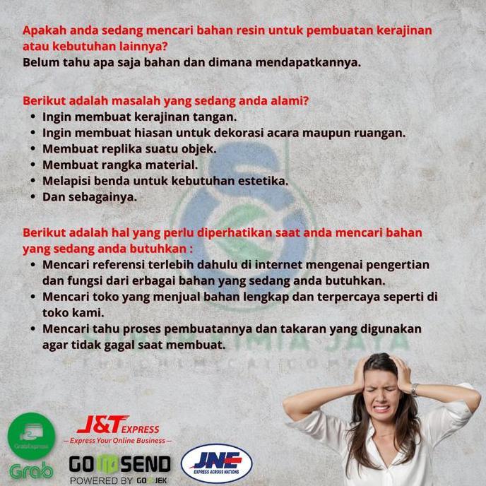 Resin Lycal Lical Bening Keras + Katalis 1 Kg