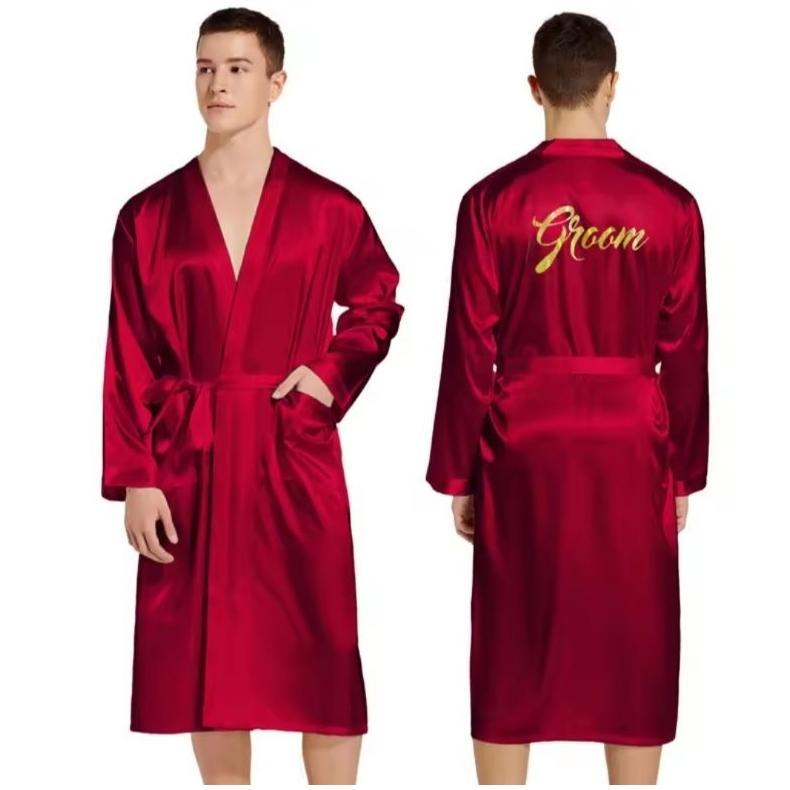 HOT SALE Kimono Tidur Couple Satin Pria Wanita/Hampers Kimono Tidur
