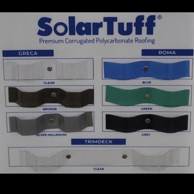 TERLARIS Solartuff Polycarbonate Gelombang Trimdeck gratis ongkir