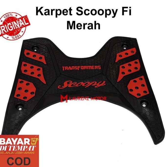 TERLARIS KAET HONDA SCOOPY 2015 2016 2017 2018 BORDES PIJAKAN KAKI ALAS KAKI VARIASI MOTOR