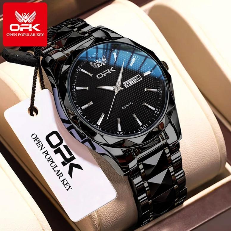 100% Aman Opk Jam Tangan Pria Anti Air Original Cowok Fashion Mewah Watch Men Cod