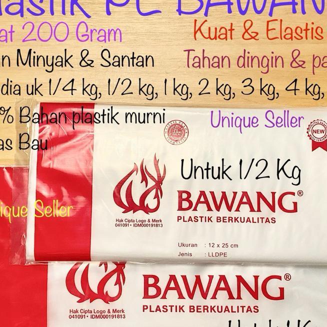 Plastik Pe Bawang Tebal 03 Uk 10X20 (1/4 Kg) 12X25 (1/2 Kg) 15X30 (1 Kg) 18X35 (2 Kg) 20X35 (3 Kg) 2