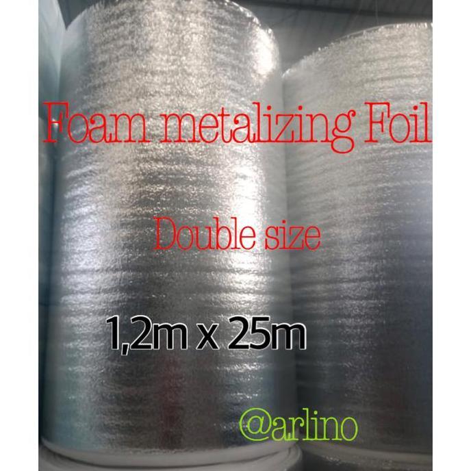 TERLARIS thermal foam metalizing foil peredam panas atap dan suara hujan roll gratis ongkir