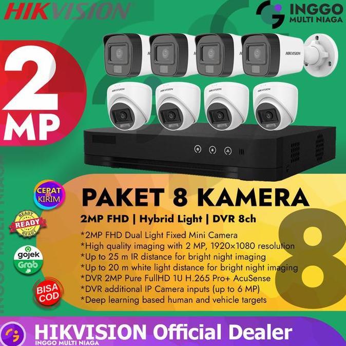 Paket CCTV 8 Kamera Hikvision TurboHD