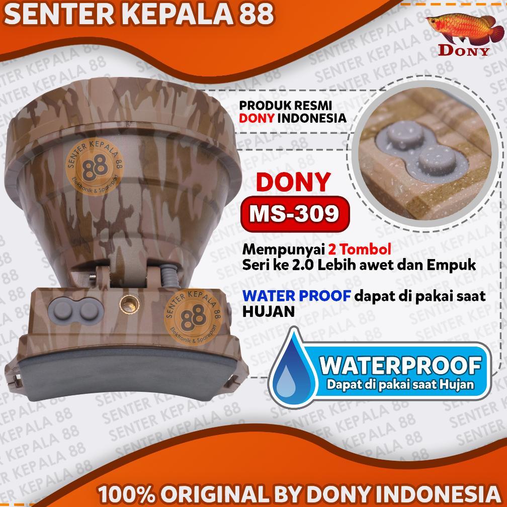 AUREVORASHOP DONY SENTER KEPALA CAS DONY MS 309 SOBIG 30 WATT 30W QLED LED T6 MURAH SUPER TERANG MUR