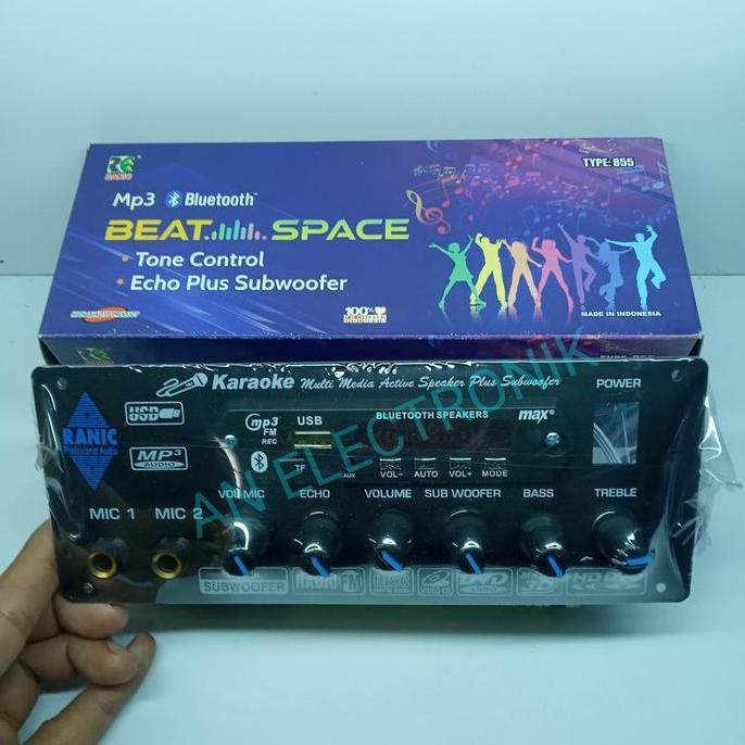 Kit Tone Control Stereo Karaoke Mic Echo Subwoofer Mp3 Bluetooth Terbaru 