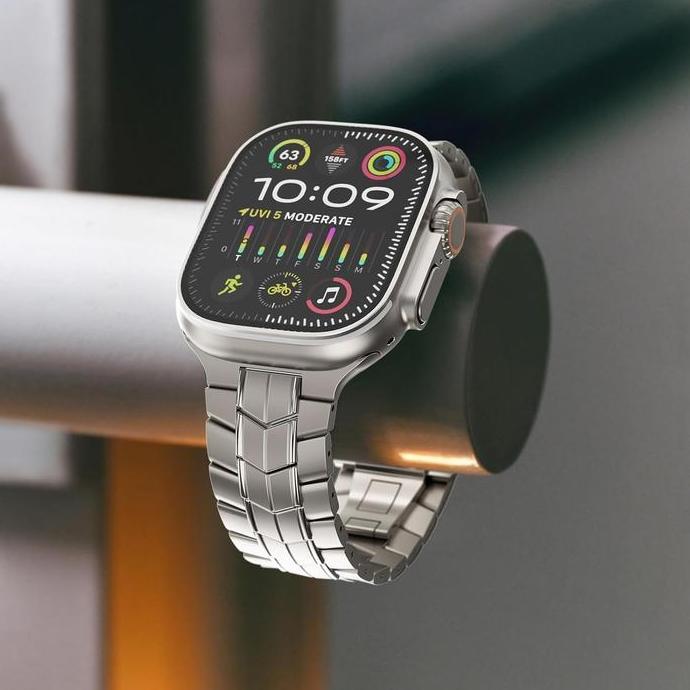 ernashop577 - iwatch ultra 2 strap titanium tali iwatch series 10 butterfly se 9 8 7 6 5 4