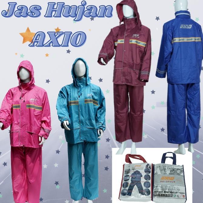 Jas Hujan AXIO Europe Pria Wanita Original Mantel Hujan Setelan AXIO Asli ORI 100% - Jas Hujan Assio