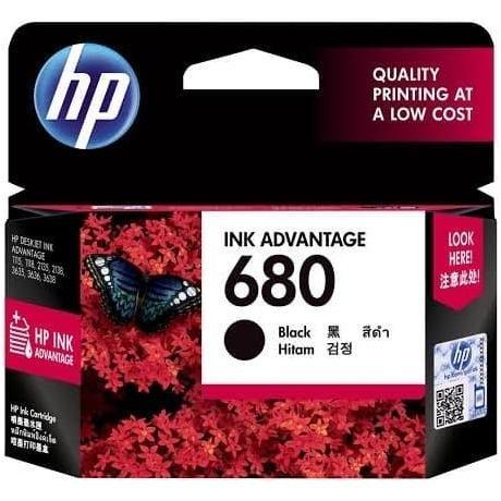 Tinta HP680 Black HP 680 680B HP680Black HP680B Hitam Original Ink Advantage Cartridge