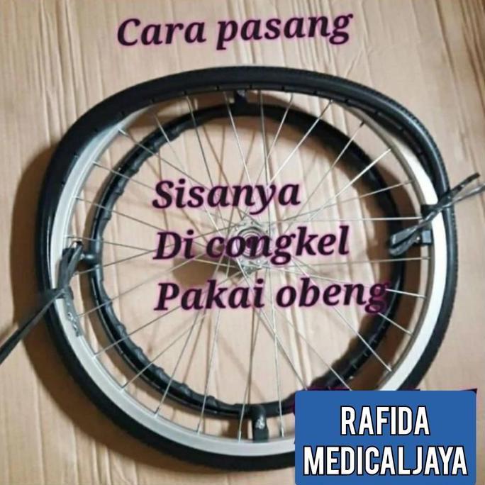 Ban belakang kursi roda/ban mati karet kursi roda BS