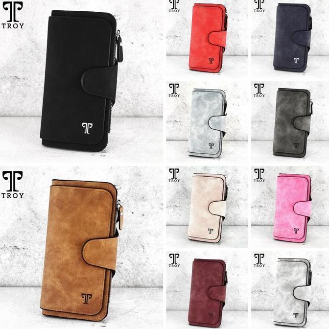 Sale Dompet Wanita Troy Maulo Model Panjang Original + Box