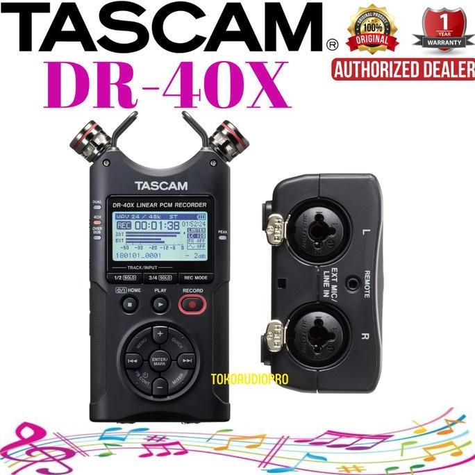 TERLARIS TASCAM DR-40X 4-CHANNEL HANDHELD RECORDER TASCAM DR40X