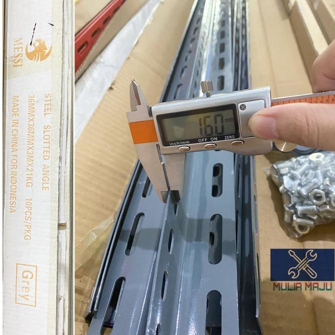 Besi siku lubang tebal 1.6mm panjang 3meter/siku lobang panjang1.6mili