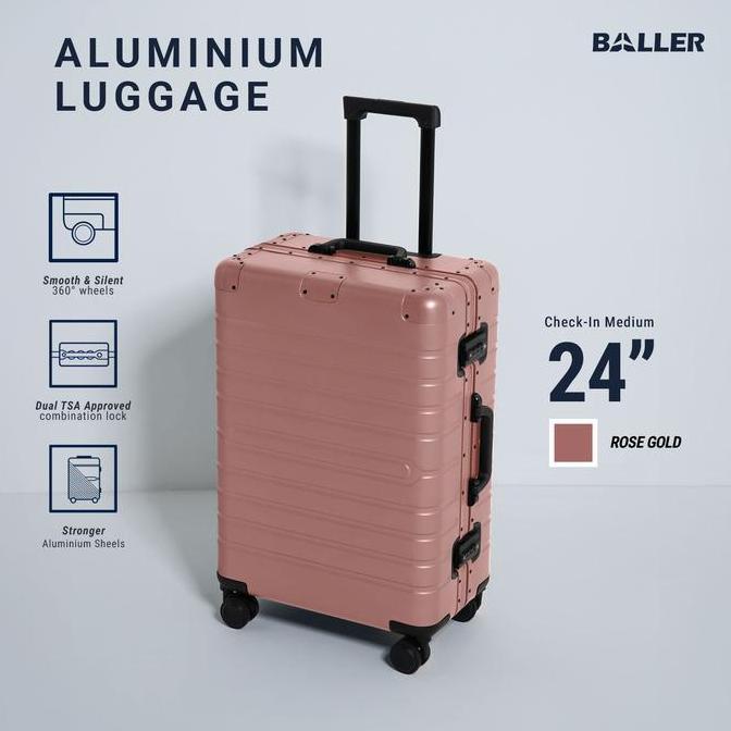 Baller Koper Aluminium 24 Inch - Rose Gold Terbaru 