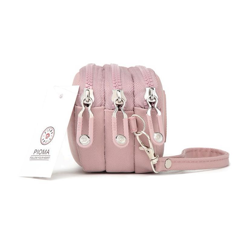 RECOMMENDED OPIOBAGS PIOMA SAKURA DOMPET WANITA MINI RESLETING 3 SEKAT  DOMPET KECIL NYLON WRISTLET 
