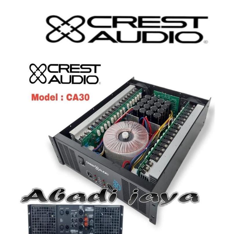 TERLARIS POWER AMPLIFIER CREST AUDIO CA 30 CREST AUDIO CA30