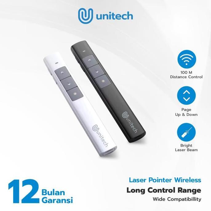 TERLARIS Unitech Laser Pointer Wireless Alat Presentasi Pen 50m Kontrol gratis ongkir