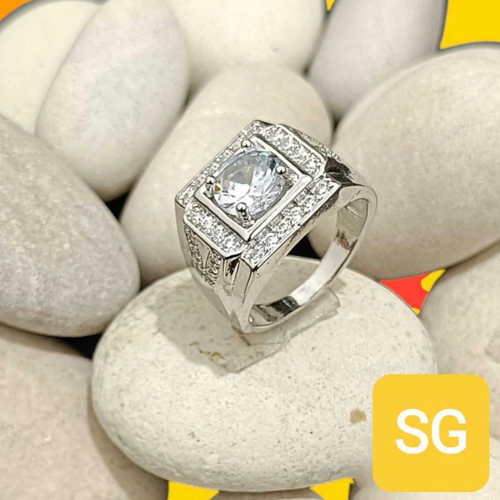 PREMIUM CINCIN BATU PRIA TITANIUM ANTI KARAT CINCIN PRIA BATU CINCIN TITANIUM CINCIN TERBARU