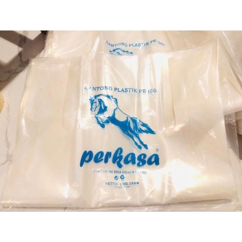 Kantong Plastik Takeaway Pe Bening Jumbo Uk 50 | Kresek Bening Utk Box Kue, Makanan, Catering, Parce