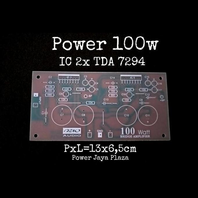 TERLARIS PCB 100W BRIDGE AMPLIFIER IC 2BH TDA7294 TDA 7294
