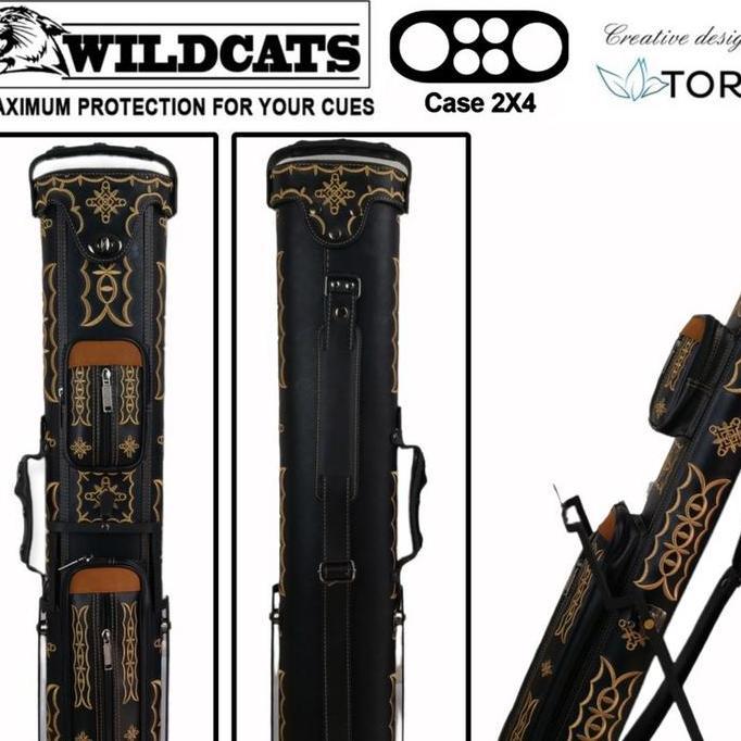 Toronto Wildcats 2x4 Stand Case 430 - Tas Cue Stick Billiard Kaki Leg