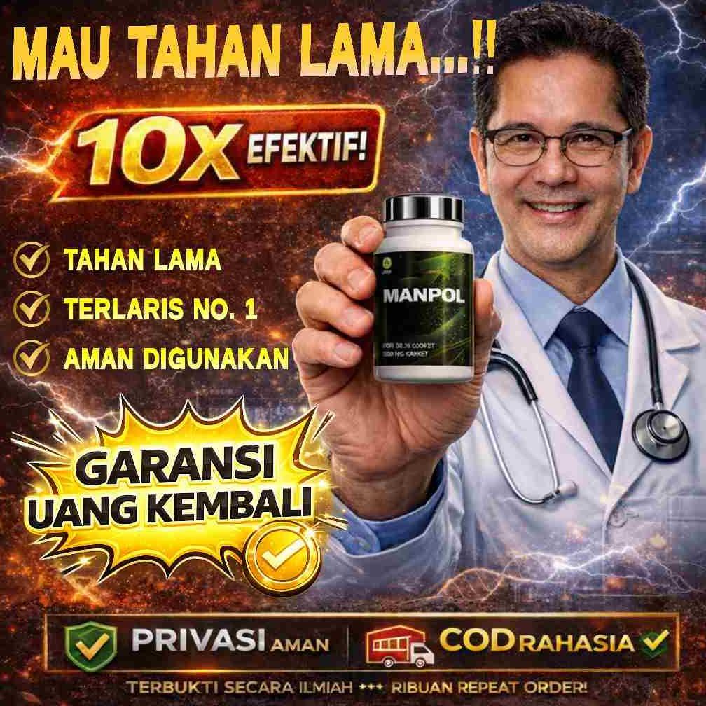 (Terbaru) 0bat Kuat MANPOL Pria Tahan Lama untuk Pria Kuat Perkasa Original 100% BPOM (Terlaris)