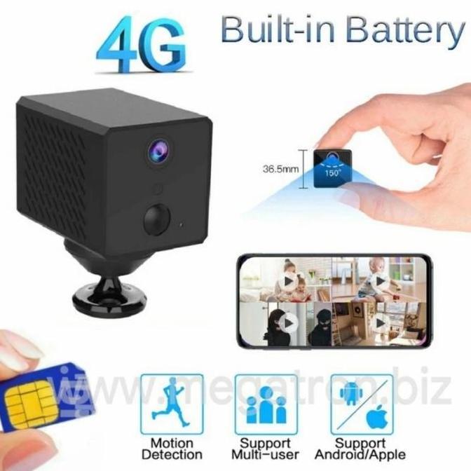 4G GSM Mini Spy Camera Support Micro-SD 128GB(ada build-in Batttery)