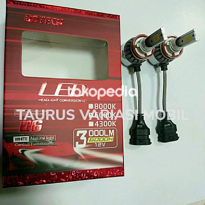 Promo Lampu Hid Led Foglamp/Headlamp H1/HB4/9006 HB3/9005 Universal 6000K Diskon