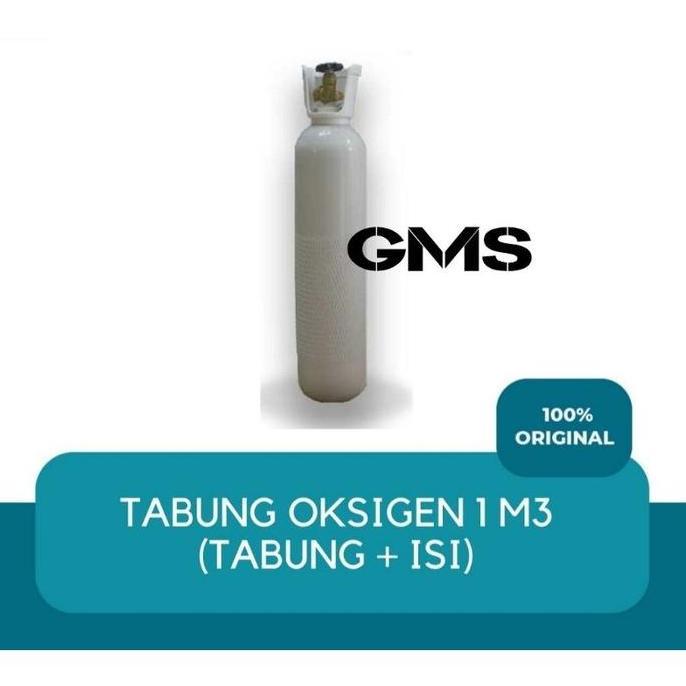 TERBARU - Tabung Oksigen 1m3 ( Tabung + isi )