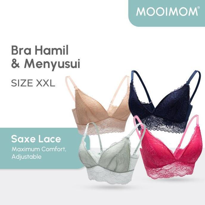 NEW MOOIMOM BRA MENYUSUI | MOOIMOM SAXE LACE MATERNITY & NURSING BRA | BRA HAMIL ORI