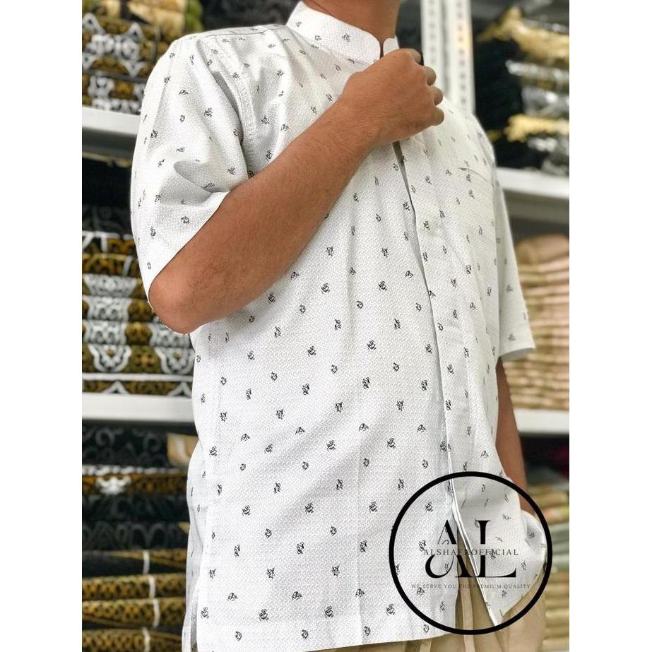 Baju Koko DL/ Koko Kemaja Dewasa DL Lengan Panjang & Pendek Bahan Katun Motif