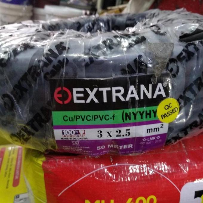 kabel listrik nymhy nyyhy 3 x 2.5 serabut eterna / extrana