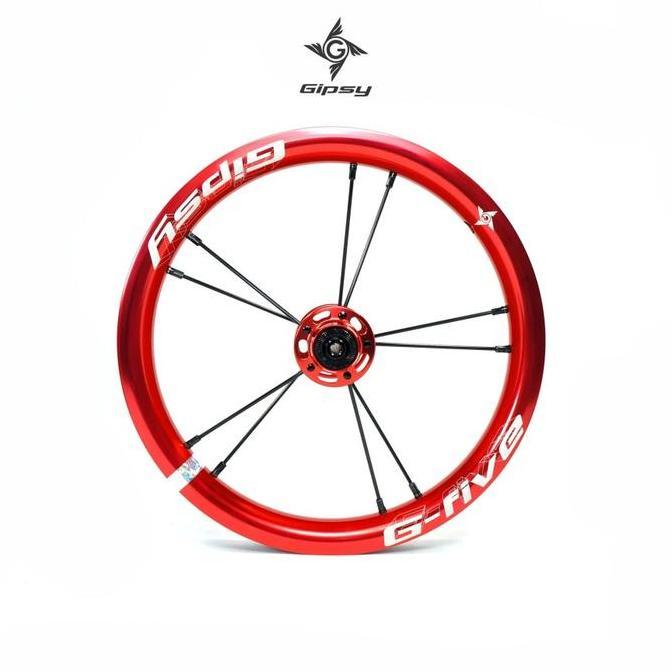GIPSY G-FIVE Push Balance Bike 12" Wheel Set - Sepeda Anak - RED